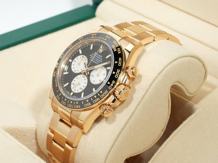 ロレックス デイトナ Ref.126528LN イエローゴールド ブライトブラック文字盤