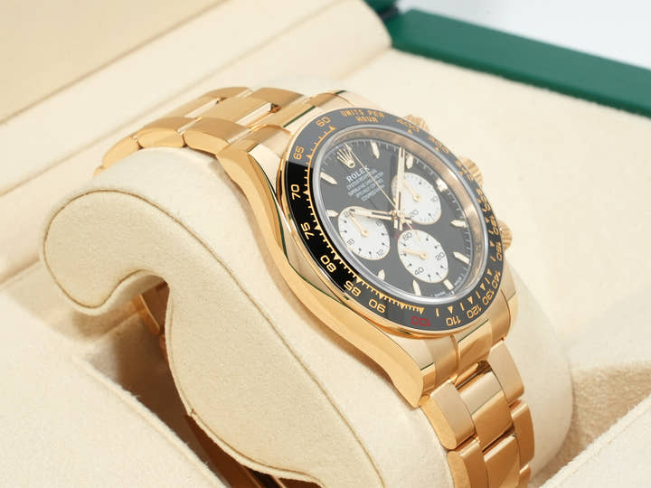 ロレックス デイトナ Ref.126528LN イエローゴールド ブライトブラック文字盤