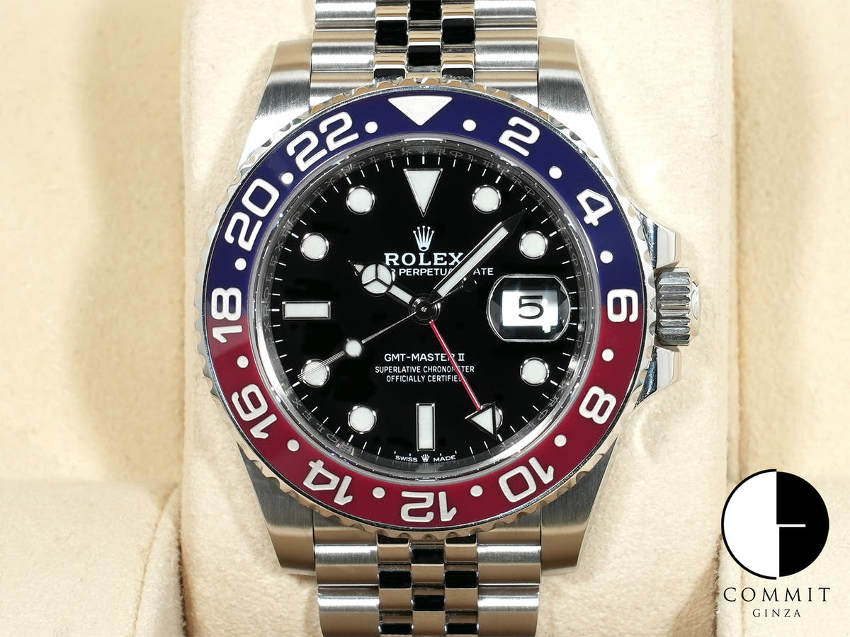 ロレックス GMTマスターII Ref.126710BLRO ステンレススチール ブラック文字盤 ジュビリーブレスレット