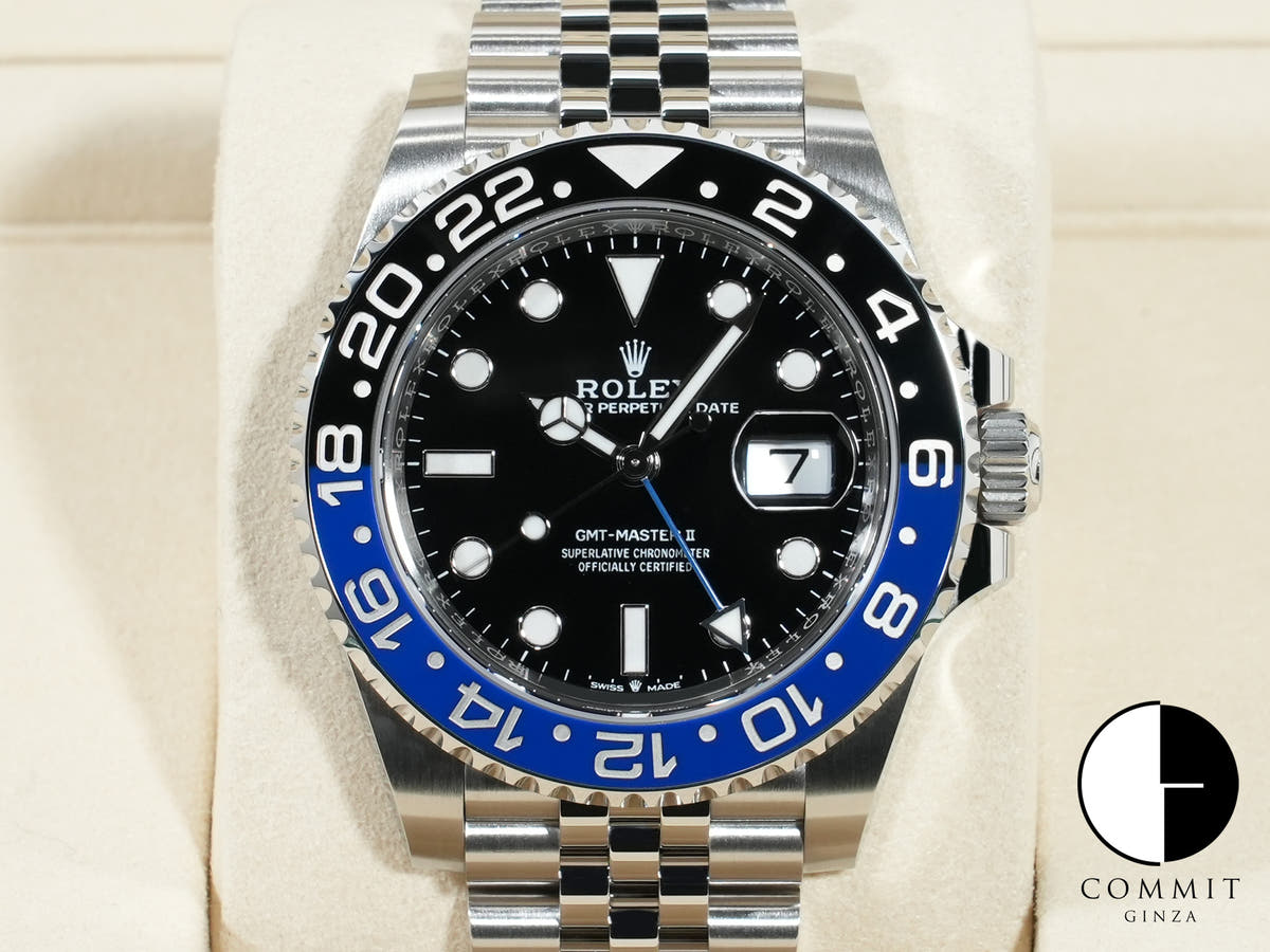 ロレックス GMTマスターII Ref.126710BLNR ステンレススチール ブラック文字盤 ジュビリーブレスレット