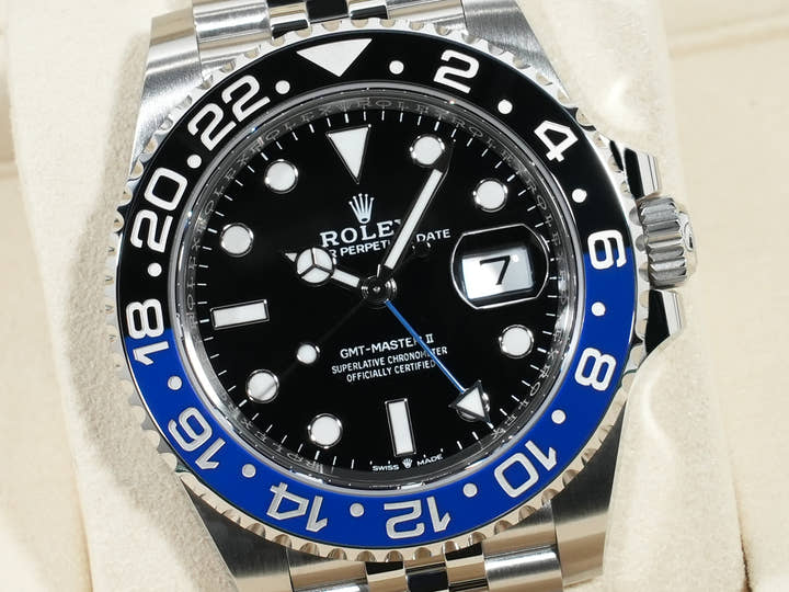 ロレックス GMTマスターII Ref.126710BLNR ステンレススチール ブラック文字盤 ジュビリーブレスレット