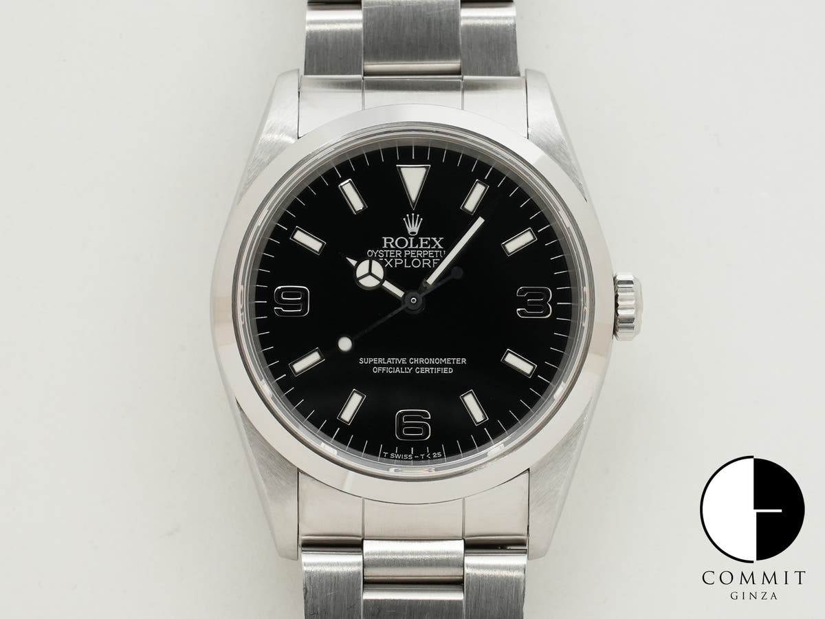 ロレックス エクスプローラーI Ref.14270 ステンレススチール ブラック文字盤