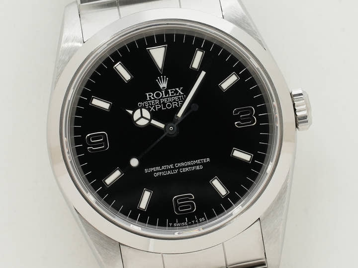 ロレックス エクスプローラーI Ref.14270 ステンレススチール ブラック文字盤