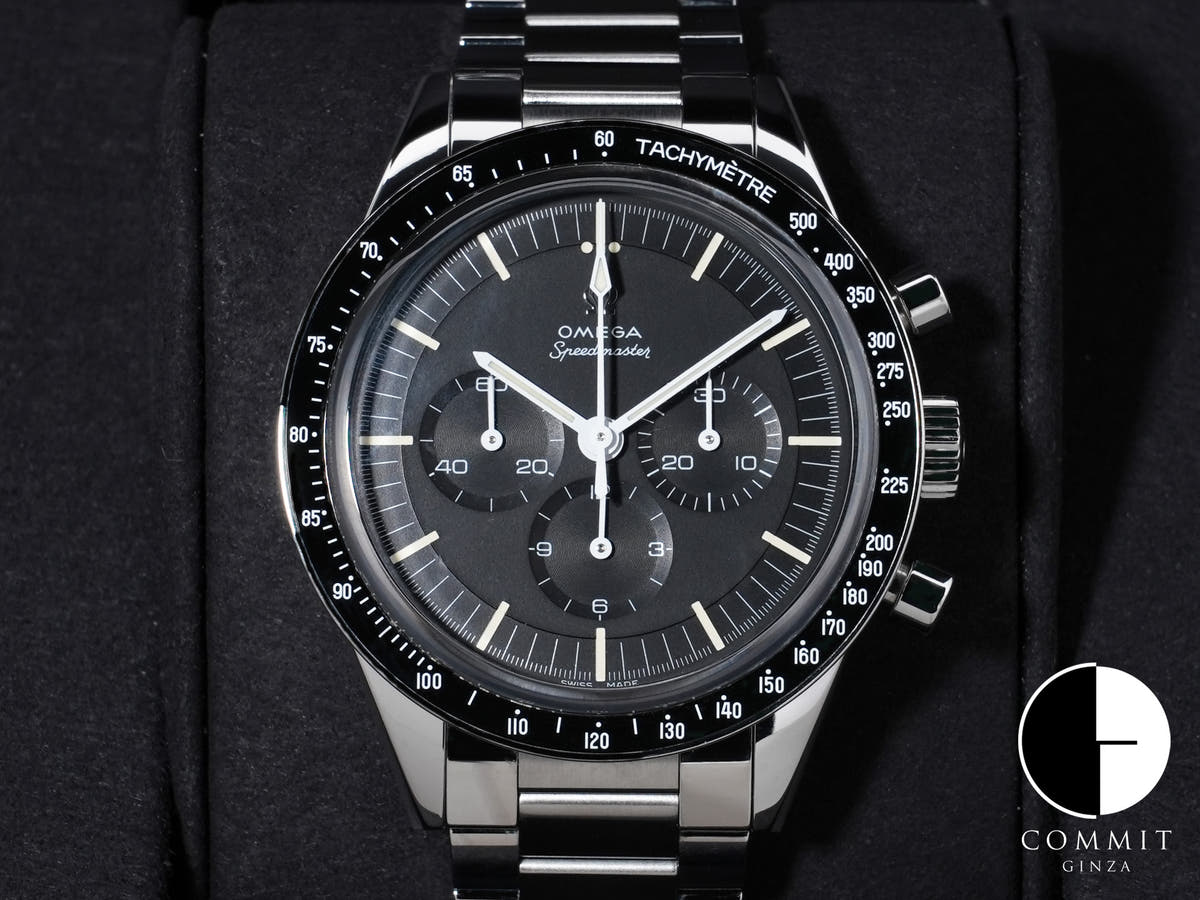 オメガ スピードマスター キャリバー321 クロノグラフ 39.7MM Ref.311.30.40.30.01.001 SS ブラック文字盤 中古 vf4zxmqx