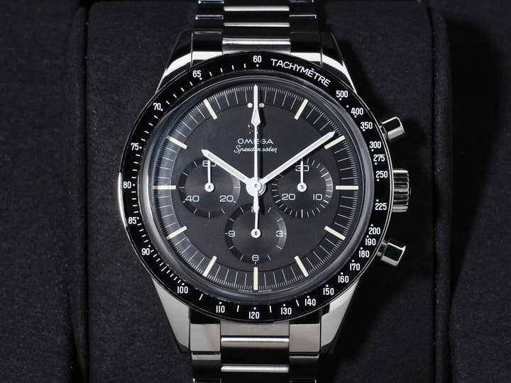 オメガ スピードマスター キャリバー321 クロノグラフ 39.7MM Ref.311.30.40.30.01.001 SS ブラック文字盤 中古 vf4zxmqx