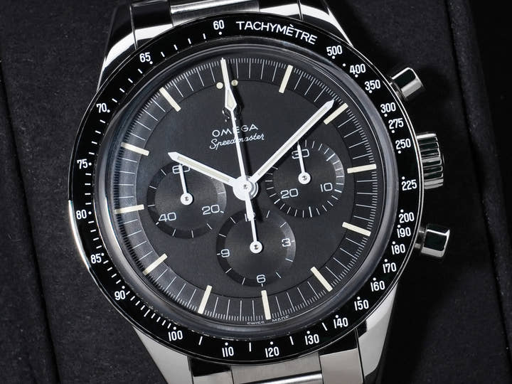 オメガ スピードマスター キャリバー321 クロノグラフ 39.7MM Ref.311.30.40.30.01.001 SS ブラック文字盤 中古 vf4zxmqx