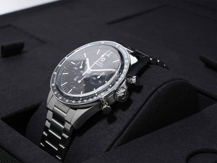 オメガ スピードマスター キャリバー321 クロノグラフ 39.7MM Ref.311.30.40.30.01.001 SS ブラック文字盤 中古 vf4zxmqx