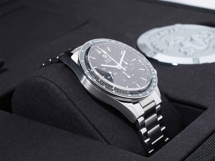 オメガ スピードマスター キャリバー321 クロノグラフ 39.7MM Ref.311.30.40.30.01.001 SS ブラック文字盤 中古 vf4zxmqx