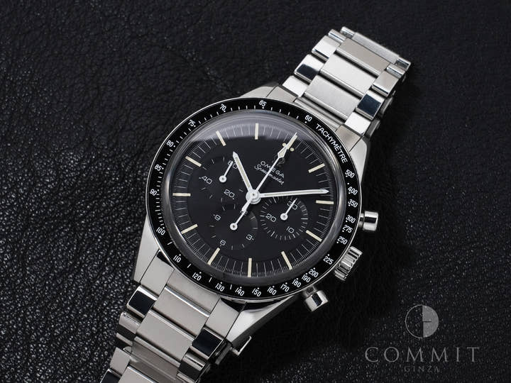 オメガ スピードマスター キャリバー321 クロノグラフ 39.7MM Ref.311.30.40.30.01.001 SS ブラック文字盤 中古 vf4zxmqx