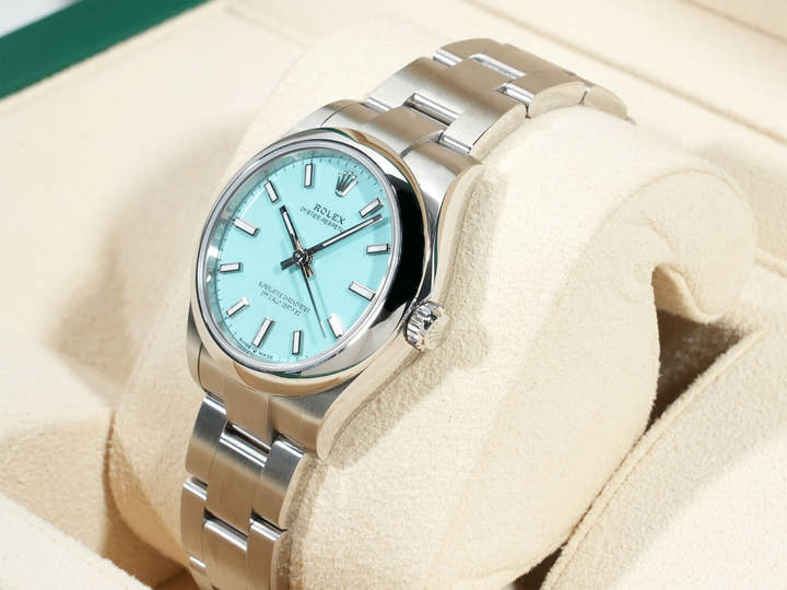 ロレックス オイスターパーペチュアル31 Ref.277200 ステンレススチール ターコイズ文字盤