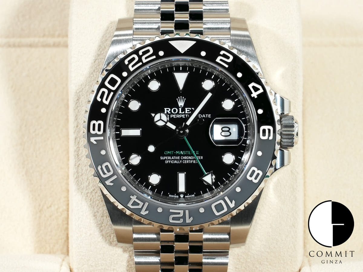 ロレックス GMTマスターII Ref.126710GRNR ステンレススチール ブラック文字盤 ジュビリーブレスレット