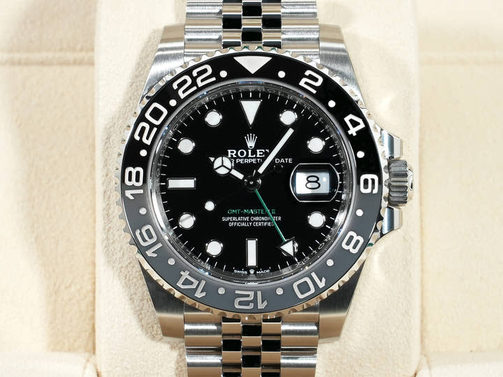 ロレックス GMTマスターII Ref.126710GRNR ステンレススチール ブラック文字盤 ジュビリーブレスレット