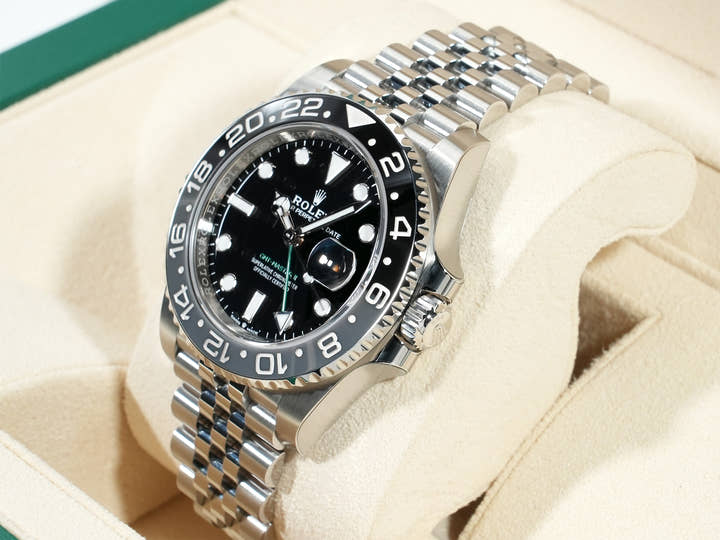 ロレックス GMTマスターII Ref.126710GRNR ステンレススチール ブラック文字盤 ジュビリーブレスレット