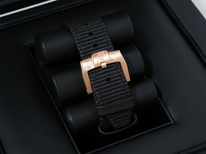 オーデマピゲ CODE 11.59 バイ オーデマ ピゲ Ref.15210OR.OO.A028CR.01 ピンクゴールド スモークブルーラッカー文字盤