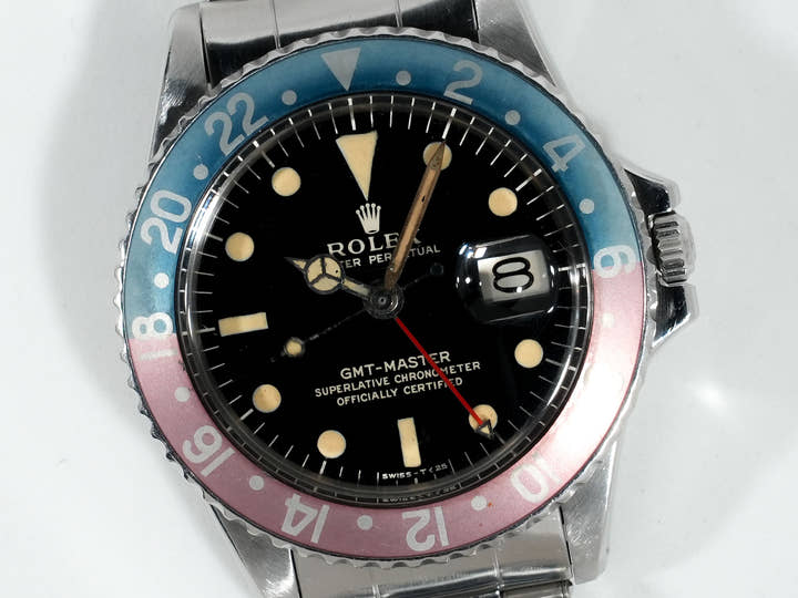 ロレックス GMTマスター Ref.1675M ステンレススチール ブラック文字盤 オイスターブレスレット 中古 4g3spmt2