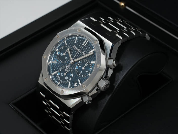 オーデマピゲ ロイヤルオーク クロノグラフ 50周年記念 Ref.26240ST.OO.1320ST.01 ステンレススチール ブルー文字盤