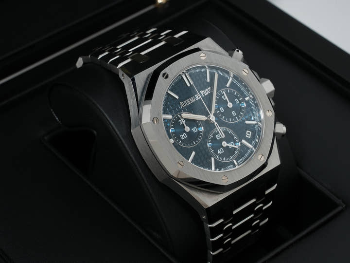 オーデマピゲ ロイヤルオーク クロノグラフ 50周年記念 Ref.26240ST.OO.1320ST.01 ステンレススチール ブルー文字盤