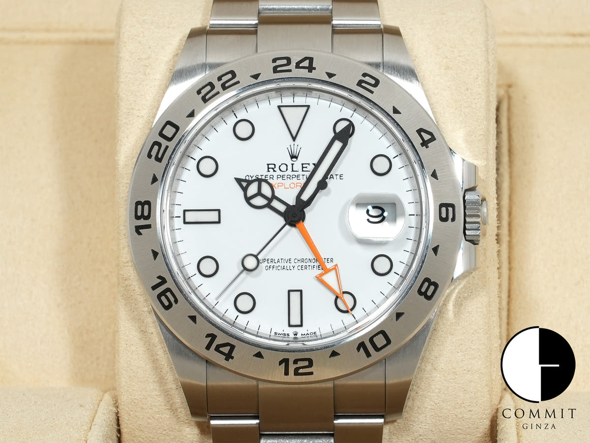 ロレックス エクスプローラーII Ref.226570 ステンレススチール ホワイト文字盤