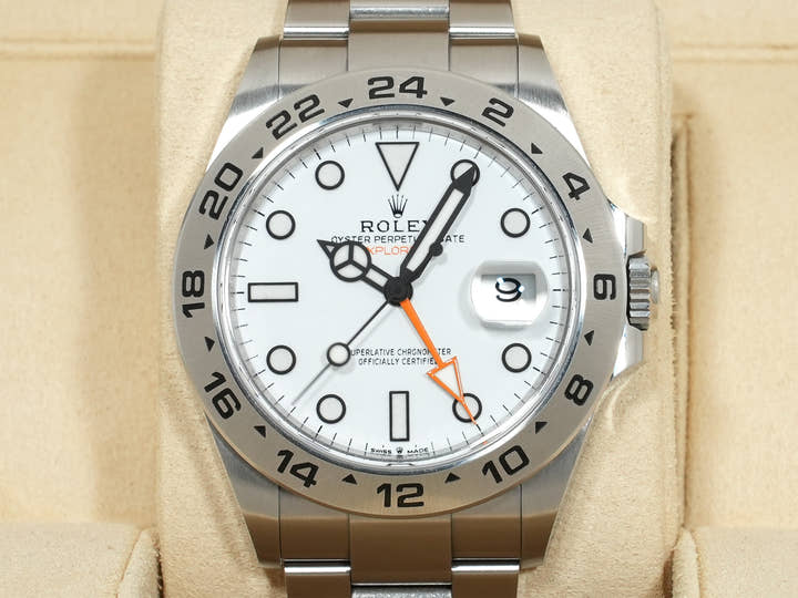 ロレックス エクスプローラーII Ref.226570 ステンレススチール ホワイト文字盤