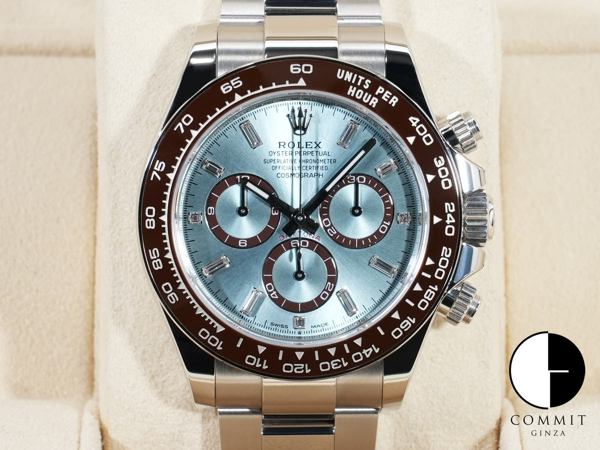 ロレックス デイトナ Ref.126506A プラチナ アイスブルーx11Pダイヤ文字盤