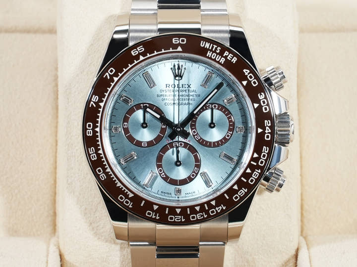 ロレックス デイトナ Ref.126506A プラチナ アイスブルーx11Pダイヤ文字盤