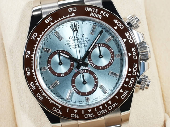 ロレックス デイトナ Ref.126506A プラチナ アイスブルーx11Pダイヤ文字盤