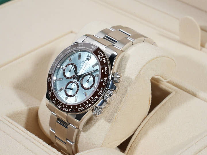 ロレックス デイトナ Ref.126506A プラチナ アイスブルーx11Pダイヤ文字盤