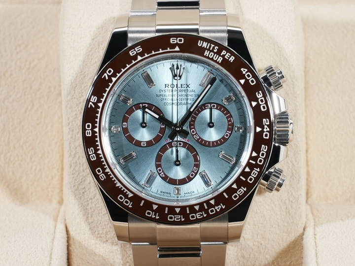 ロレックス デイトナ Ref.126506A プラチナ アイスブルーx11Pダイヤ文字盤