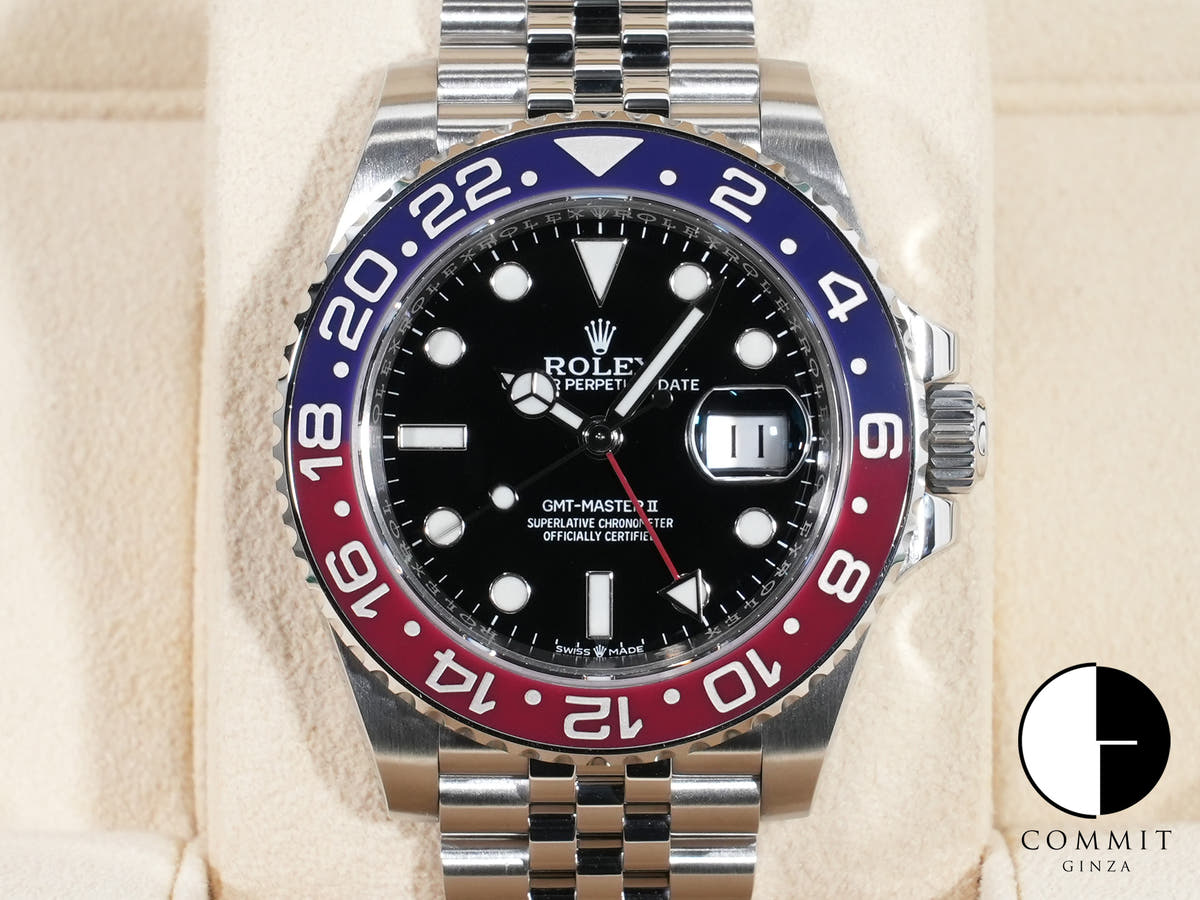 ロレックス GMTマスターII Ref.126710BLRO ステンレススチール ブラック文字盤 ジュビリーブレスレット