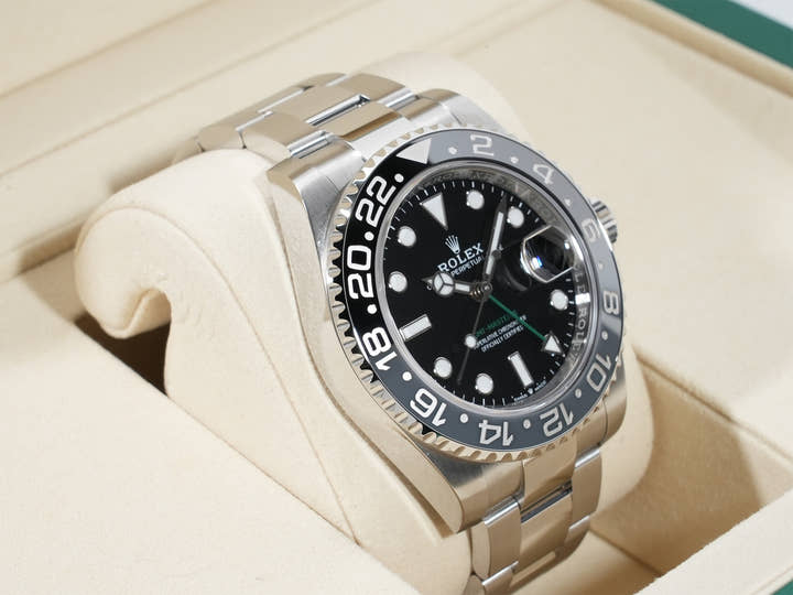 ロレックス GMTマスターII Ref.126710GRNR ステンレススチール ブラック文字盤 オイスターブレスレット