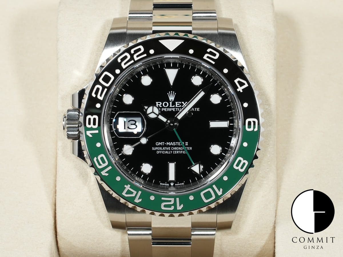 Rolex GMT Master II Ref.126720VTNR SS Black Dial Oyster Bracelet Unused sg8p87bu