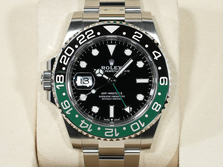 Rolex GMT Master II Ref.126720VTNR SS Black Dial Oyster Bracelet Unused sg8p87bu