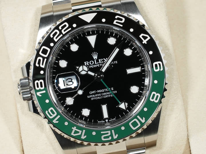 Rolex GMT Master II Ref.126720VTNR SS Black Dial Oyster Bracelet Unused sg8p87bu