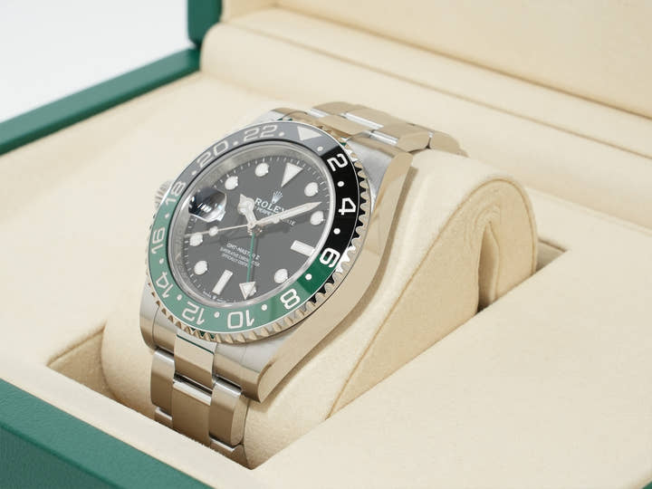 Rolex GMT Master II Ref.126720VTNR SS Black Dial Oyster Bracelet Unused sg8p87bu