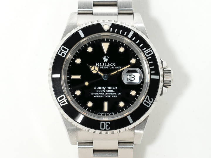 Rolex Submariner Date Ref.16610 SS Black Dial Used o82izxni
