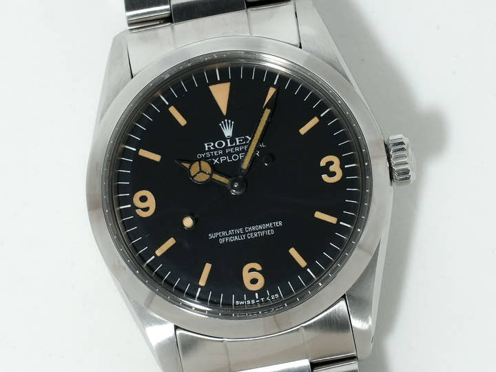 ロレックス エクスプローラーI Ref.1016 ステンレススチール ブラック文字盤 中古 w6zkkxq8