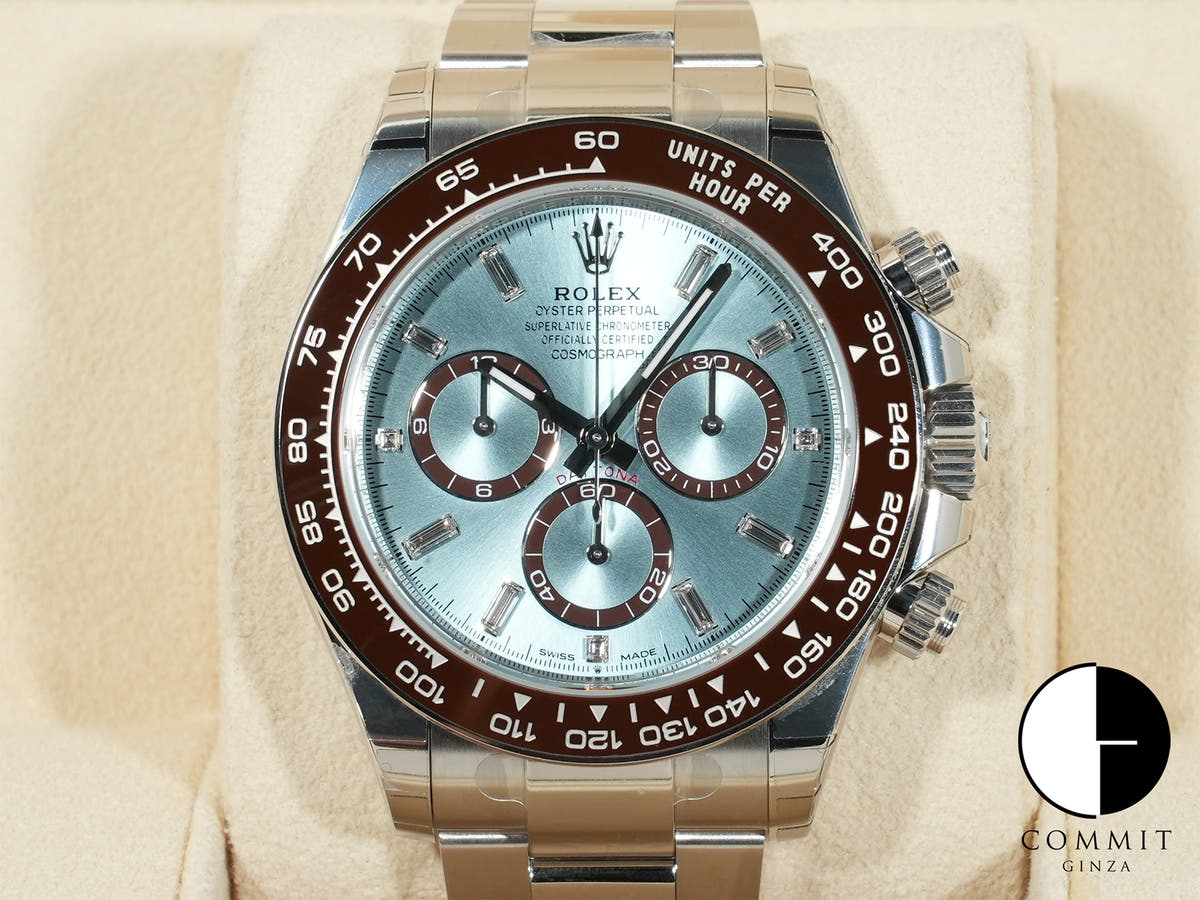 ロレックス デイトナ Ref.126506A プラチナ アイスブルーx11Pダイヤ文字盤