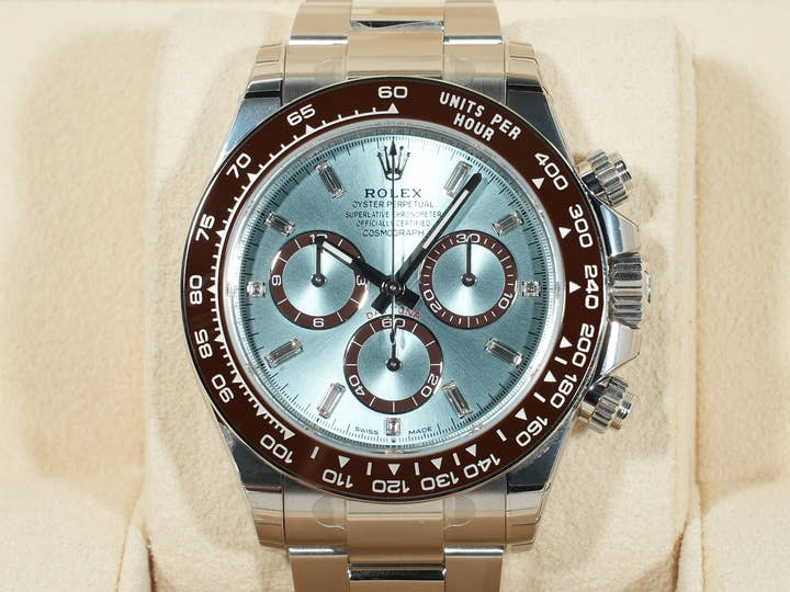 ロレックス デイトナ Ref.126506A プラチナ アイスブルーx11Pダイヤ文字盤