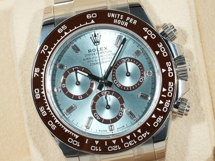 ロレックス デイトナ Ref.126506A プラチナ アイスブルーx11Pダイヤ文字盤