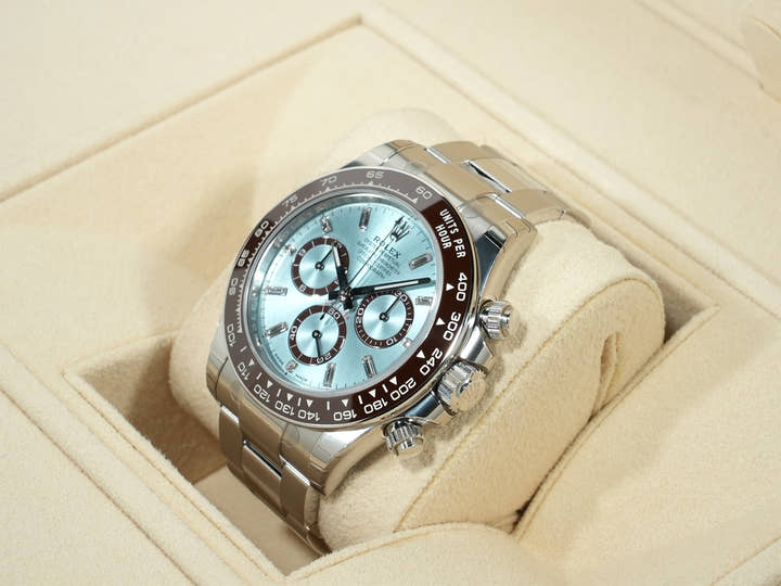 ロレックス デイトナ Ref.126506A プラチナ アイスブルーx11Pダイヤ文字盤
