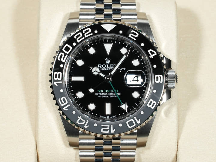 ロレックス GMTマスターII Ref.126710GRNR ステンレススチール ブラック文字盤 ジュビリーブレスレット