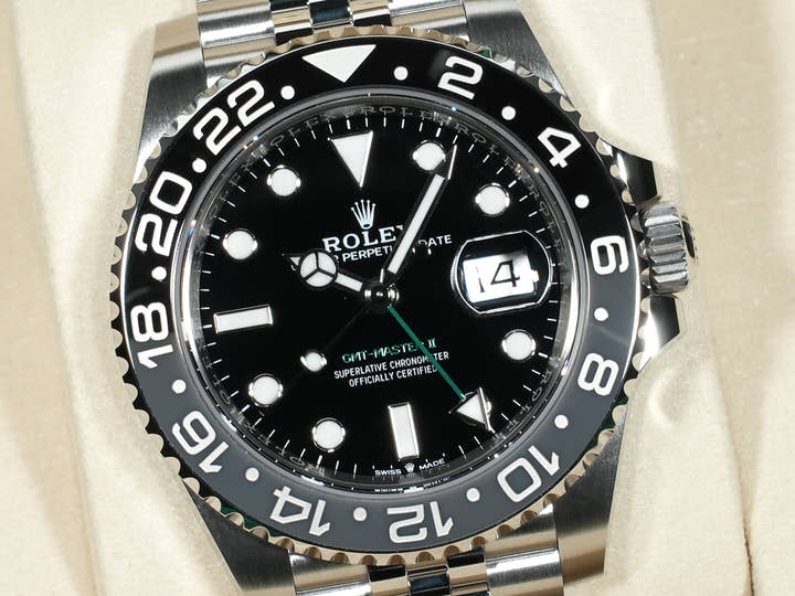 ロレックス GMTマスターII Ref.126710GRNR ステンレススチール ブラック文字盤 ジュビリーブレスレット