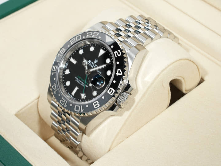 ロレックス GMTマスターII Ref.126710GRNR ステンレススチール ブラック文字盤 ジュビリーブレスレット