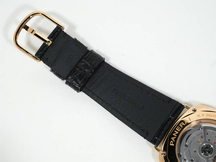 パネライ ラジオミール クアランタ イエローゴールド Ref.PAM01437 イエローゴールド グリーン文字盤 美中古 ndcnvp9s