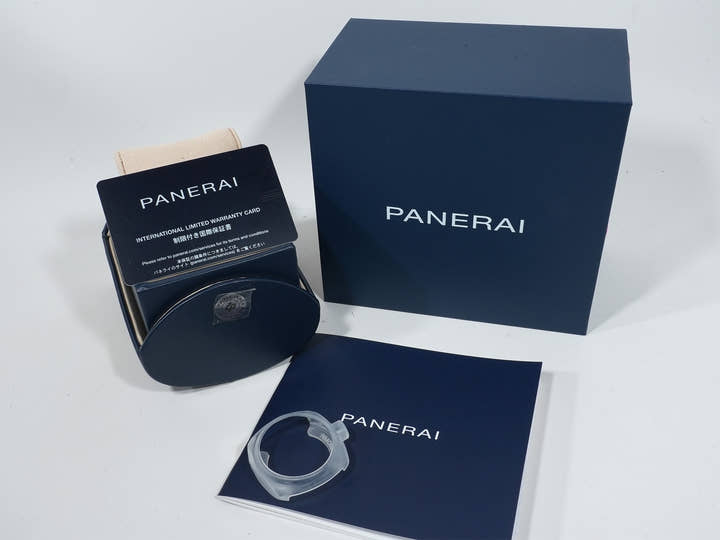 パネライ ラジオミール クアランタ イエローゴールド Ref.PAM01437 イエローゴールド グリーン文字盤 美中古 ndcnvp9s