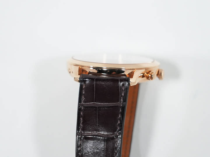 エルメス スリム ドゥ エルメス パーペチュアルカレンダー Ref.CA3.870 ピンクゴールド シルバー文字盤 中古 75e8jpry