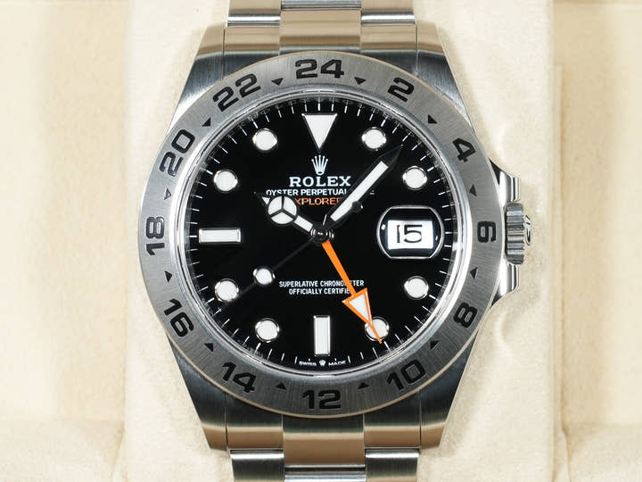 ロレックス エクスプローラーII Ref.226570 ステンレススチール ブラック文字盤