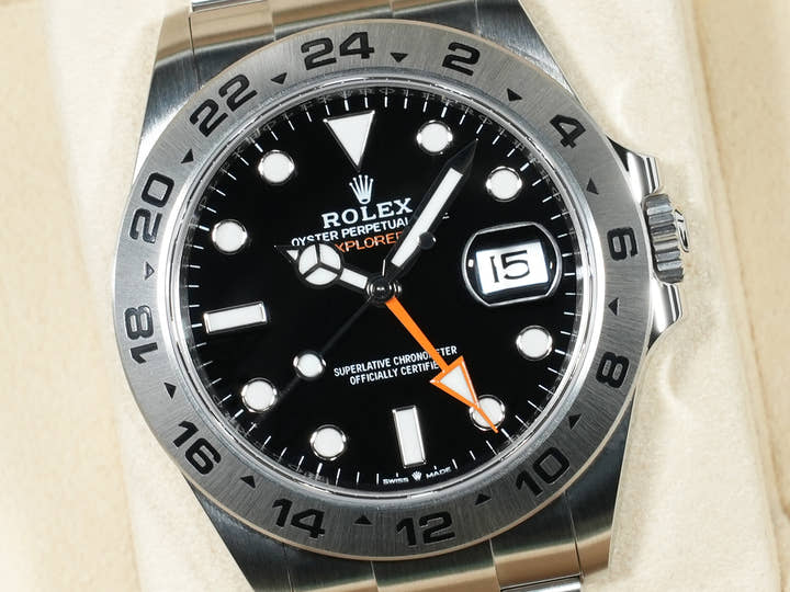 ロレックス エクスプローラーII Ref.226570 ステンレススチール ブラック文字盤