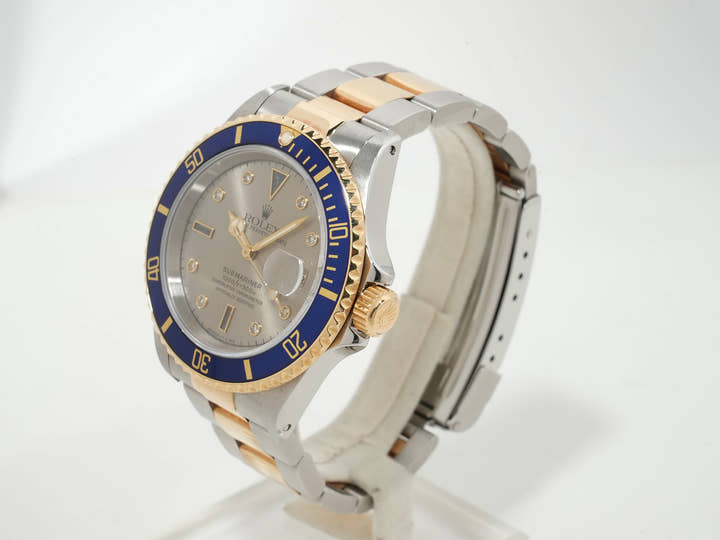 ロレックス サブマリーナー デイト Ref.16613SG ステンレススチール/イエローゴールド グレー文字盤