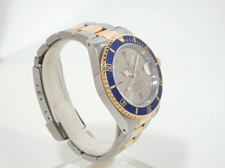 ロレックス サブマリーナー デイト Ref.16613SG ステンレススチール/イエローゴールド グレー文字盤